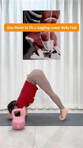 Struggling with a Hanging Lower Belly Try This Easy 1 Minute Core Exercise