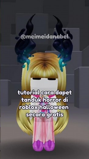 tutorial how to get free horror horn items in roblox halloween #meimeidanabel #roblox #freeitem