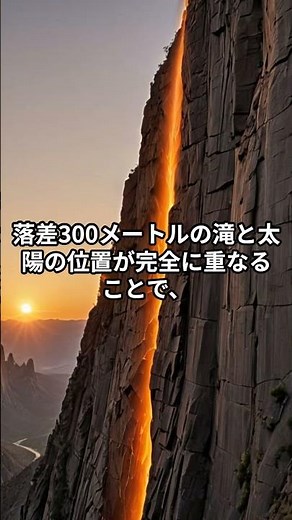 火に見える滝の秘密｜ヨセミテ国立公園で起きる自然の光の奇跡