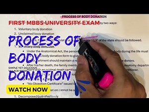 Process of Body Donation: AETCOM Questions