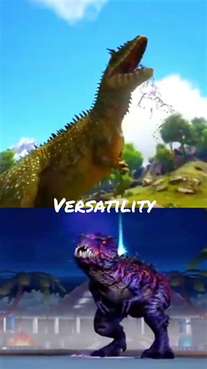 Carcharodontosaurus (ark) vs Omega 09 (boss fight) #jurassicworldthegame #arksurvivalevolved