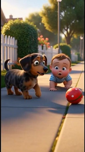 Brave Puppy Saves Baby in the Nick of Time! 🐶💥🚗