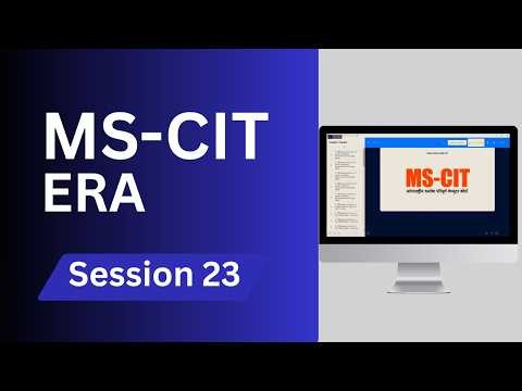 MS-CIT || ERA || Session23 || Aim Help
