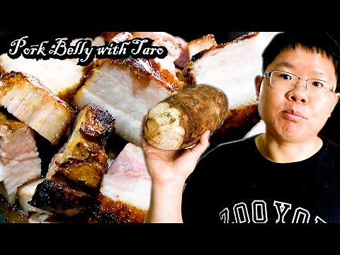 How Chinese Chef Cooks Pork Belly with Taro in a Pressure cooker