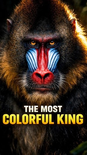 The Mandrill: The Most Colorful and Powerful Monkey in the World #Wildlife #AnimalKingdom