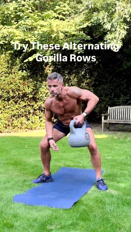 Alternating Gorilla Rows | Strengthen Muscles & Burn Fat