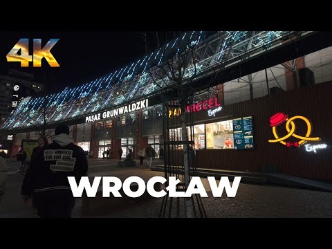 Friday night walk I Old Town I Cathedral Island Wrocław 4K