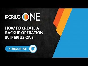 How to Create a Backup Operation in Iperius One