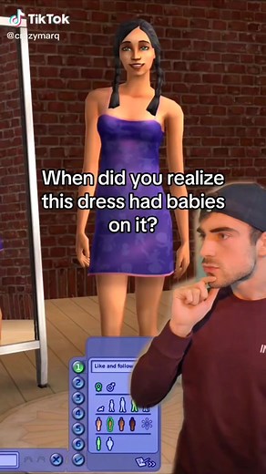 1K views | Why did they put babies on this dress? All rights & credit go to the original creators. • • • • • • • • • #simulation #simsgameplay #sims2life #pcgames #sims #eagames #gamingreels #simslover #pcgaming #thesims #simslife #sims2 #ts2 #simsgame #thesims2 #tiktok #thesimscommunity #simstok #simsreels #foryoupage #reelsforyou #reels #reelsfypシ #fyp #fypreels #ea | Im Playing The Sims | Facebook