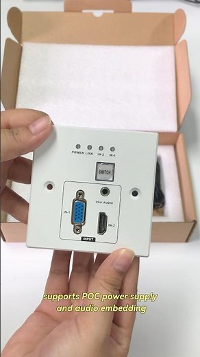 4K HDMI + VGA extender supports 100m transmission, POC, audio embedding, EDID, and RS232/IR sync