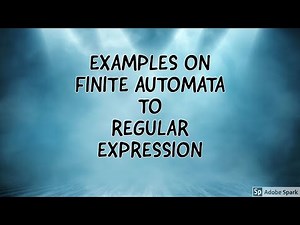 (41) UNIT 2 - CONVERSION OF FINITE AUTOMATA to REGULAR EXPRESSION (extended) : LECTURE 7 #2