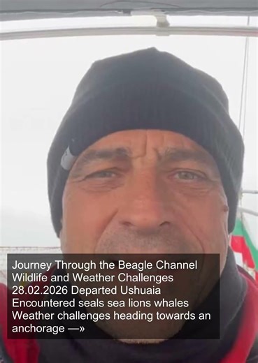 🌍 Journey Through the Beagle Channel: Wildlife and Weather Challenges 👇