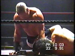Catchen/Wrestling Hamburg 22.09.91 Franz van Buyten vs Johnny South Piratenkampf
