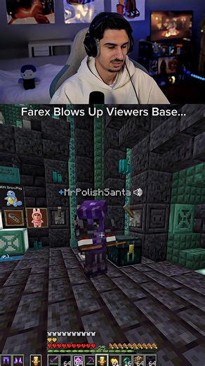 Minecraft: Farex Blows Up Viewer's Base!