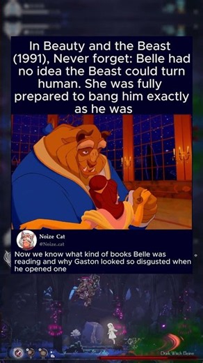 In Beauty and the Beast (1991), Never forget: Belle had no idea the Beast could turn human. She was