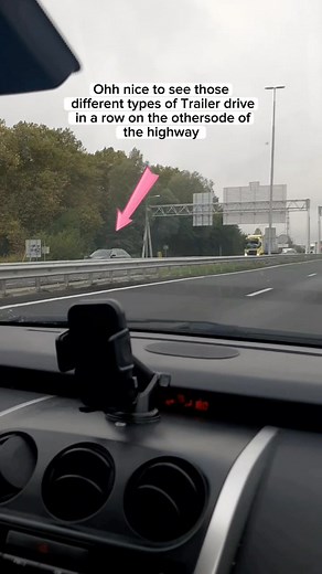 Looks nice the different kinds of Trailers drive behinde each other in the highway #trucks #trailer #auto #roadtrip #enjoy #highway #traffic #highlights #netherlands #fbreelsfyp #fbreels #fbreelsvideo #fbreelsviral #trendingreels #reelsfb #fbviral | Danika Sally
