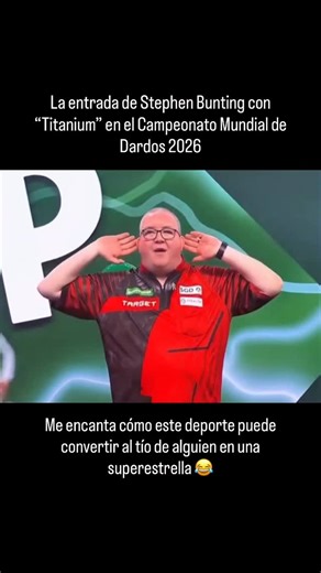 Electronic Music is love on Instagram: "Stephen Bunting, conocido como “The Bullet”, es uno de los grandes nombres de los dardos. Fue campeón del mundo en 2014 y es un fijo en el torneo más importante del año, que se celebra en el Alexandra Palace de Londres. En este campeonato, cada jugador entra al escenario acompañado de música y una puesta en escena pensada para levantar al público, y Bunting siempre ha sabido usar ese momento para conectar con las más de 3.000 personas que llenan el mítico