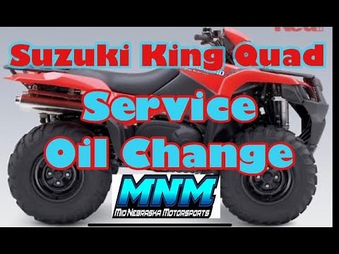 Suzuki King Quad 450 / 500 700 / 750 - Full Service - Oil Change - Repair