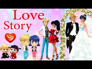 Miraculous Ladybug & Cat Noir Marinette & Adrien Growing Up Love Story Wedding Couple in Love Puzzle