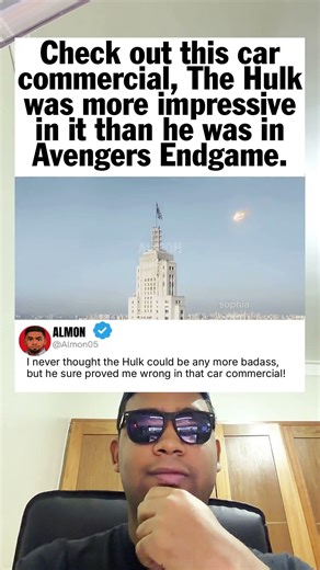 Check out this car commercial, The Hulk was more impressive in it than he was in Avengers Endgame