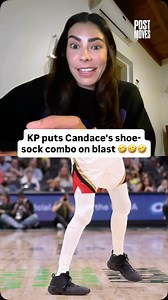 All black shoes with white socks is certainly a choice 🤣🤣🤣 @kelseyplum10 @candaceparker | Post Moves with Candace Parker & Aliyah Boston