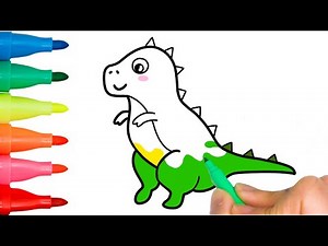🦖✨ Learn to DRAW a Little DINOSAUR | T-REX Art Tutorial for Kids! 🎨🦕