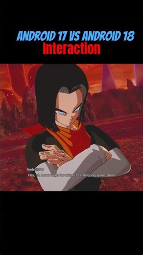 Android 17 vs Android 18 Interaction #dragonballsparkingzero