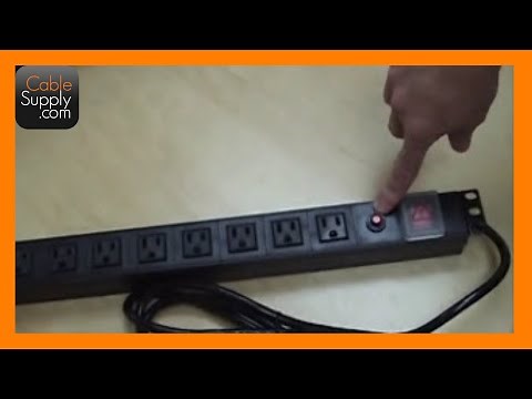 19-inch Rack-mount Power Strip with Overload Protection