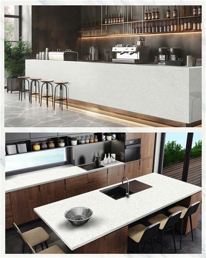 Sparkling White Quartz ✨ #washingtongranite