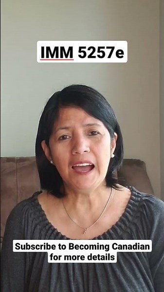 Canada visit visa form IMM 5257