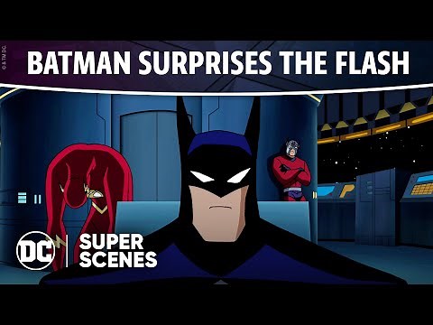 Justice League Unlimited - Batman Surprises the Flash | Super Scenes | DC