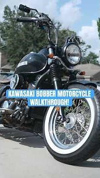 Customized Kawasaki Vulcan 900 Bobber Motorcycle Tour! 😎 #Shorts #motorcycle #moto #bobber