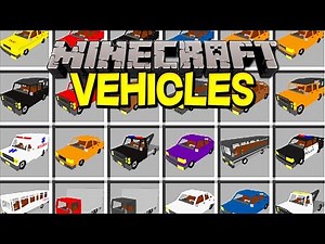 Minecraft VEHICLES MOD! | 100+ NEW CARS, TRUCKS, POLICE CARS, & MORE! | Modded Mini-Game