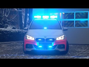 German Medical Transport Car - Custom Programmed Blue Lights - Whelen WeCan & Smart Logic