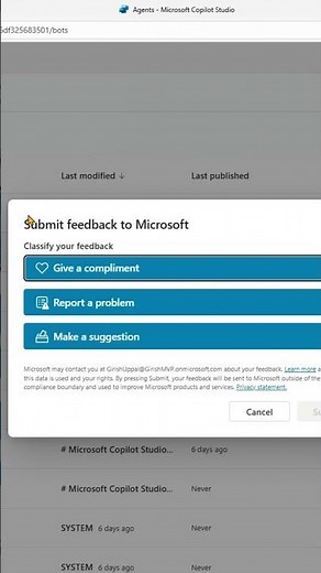 How to provide feedback in Copilot Studio? #copilotstudio #microsoft #powerplatform