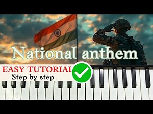 National Anthem Piano Tutorial | Easy Step-by-Step , jana gana mana easy piano tutorial | #viral