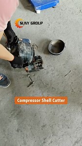 Cut, Crack, Profit – Compressor Recycling! #compressorrecycling #compressorcutter #plasmacutter #compressoropener | Suny Machinery