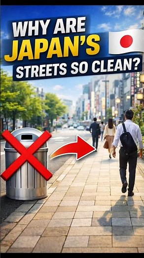 Why Japan Has No Trash Cans but Clean Streets. ‪@worldinfo-60‬