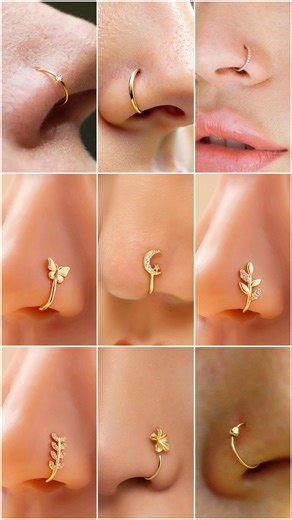 Gold Nose Ring New Design/ gold nose ring with price#shorts #nosering #nosepin #gold
