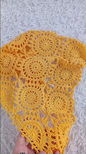 The scarf is crocheted from motifs 🥰😍👍 #crochet #crochethat #knitting #handmade #knitting
