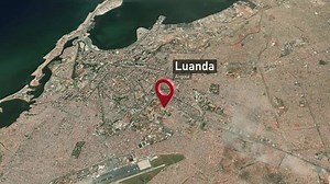 Luanda City Map Zoom Angola Space: vídeo stock (100% livre de direitos) 1104216273 | Shutterstock
