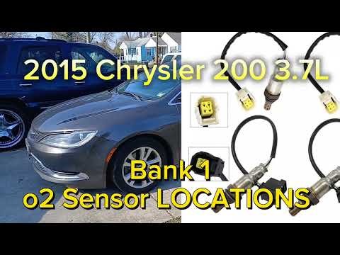 2015 Chrysler 200 3.6L Bank 1 o2 Sensor LOCATIONS