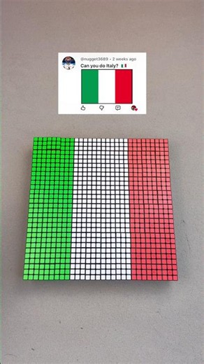 Creating Italy 🇮🇹 With Rubik’s Cubes!