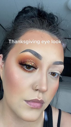 Thanksgiving eye look #BetheReasonVisa #IntuitTouchdownDance #thanksgivingeyelook