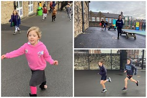 Picture gallery as hundreds of schoolchildren run to help major Sheffield hospital charity