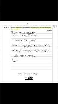 How to solve GCSE Biology questions! Lesson 4 - Designing an investigation