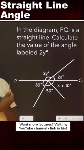 Geometry of Straight Lines: Angle Calculation Explained