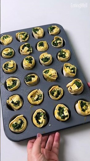 Spinach and Feta Puff Pastry Rolls