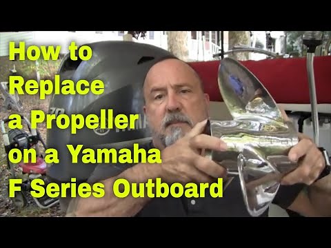 How To Replace A Propeller On A Yamaha F70 Outboard - DIY
