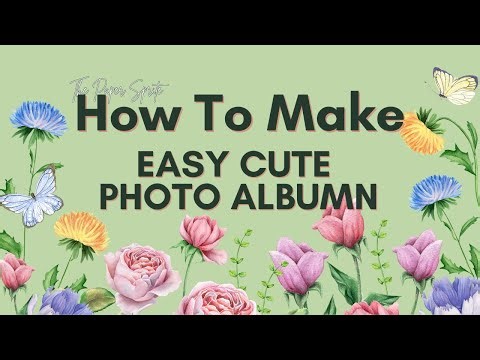 Easy Cute Photo Album Tutorial | Simple Mini Album for Beginners